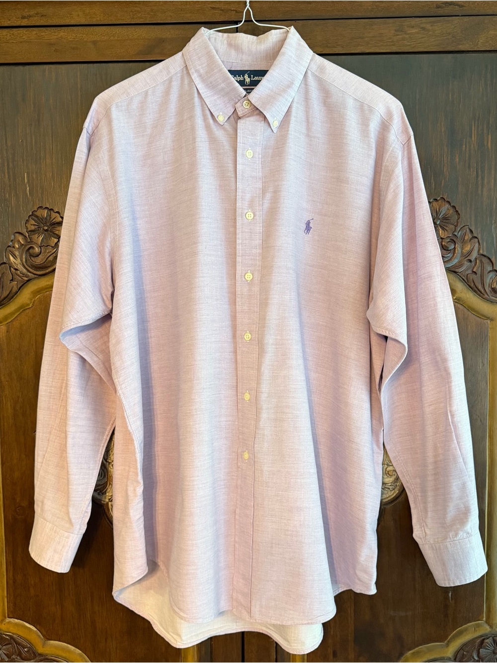 Ralph Lauren Blake Men’s Light Purple Classic Button-Down Shirt Size Large